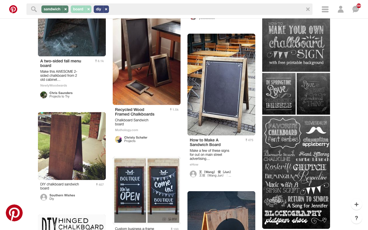 DIY Sandwich Board Sign Ideas