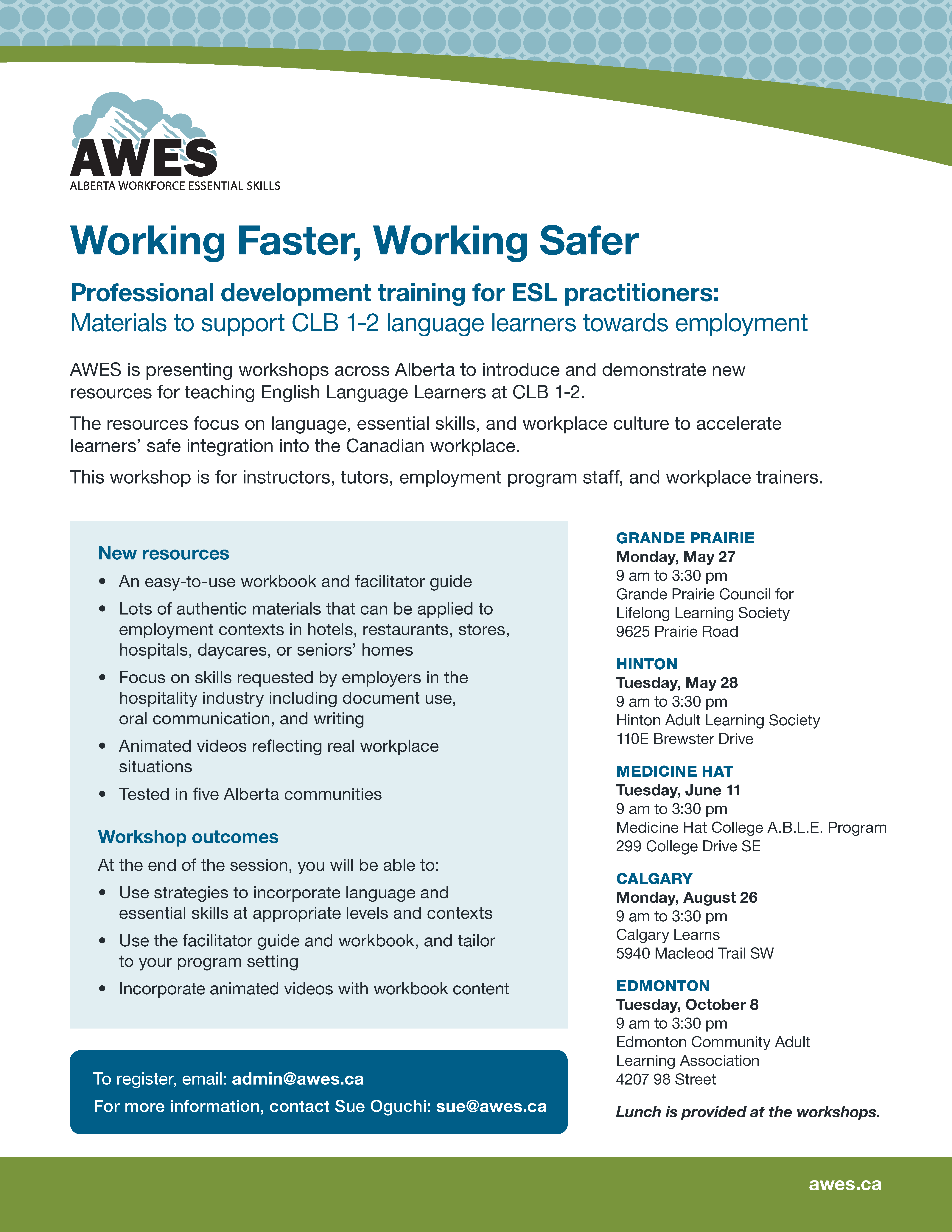 AWES Working Faster, Working Safer 2019 (png)