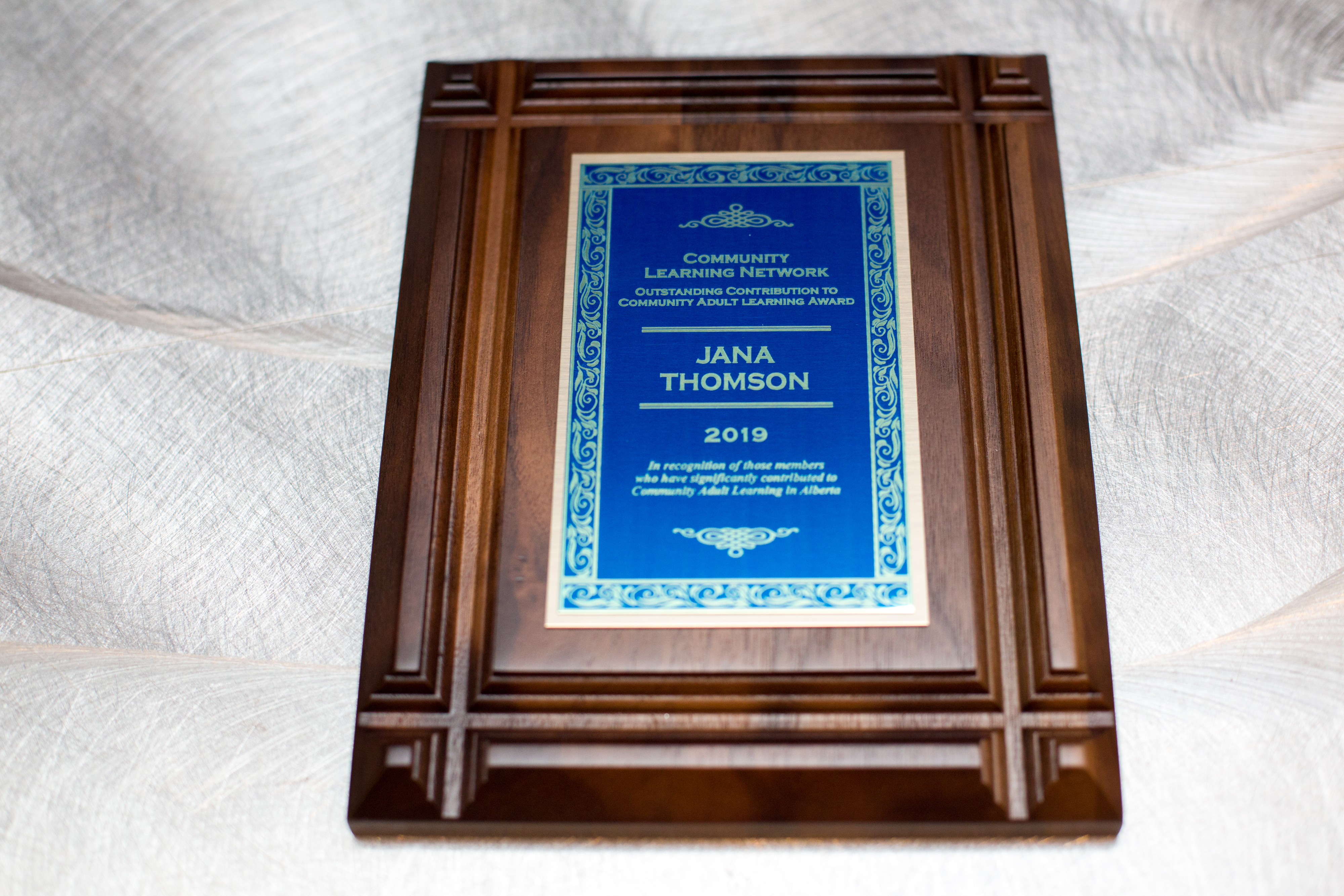 Outstanding Contribution Plaque
