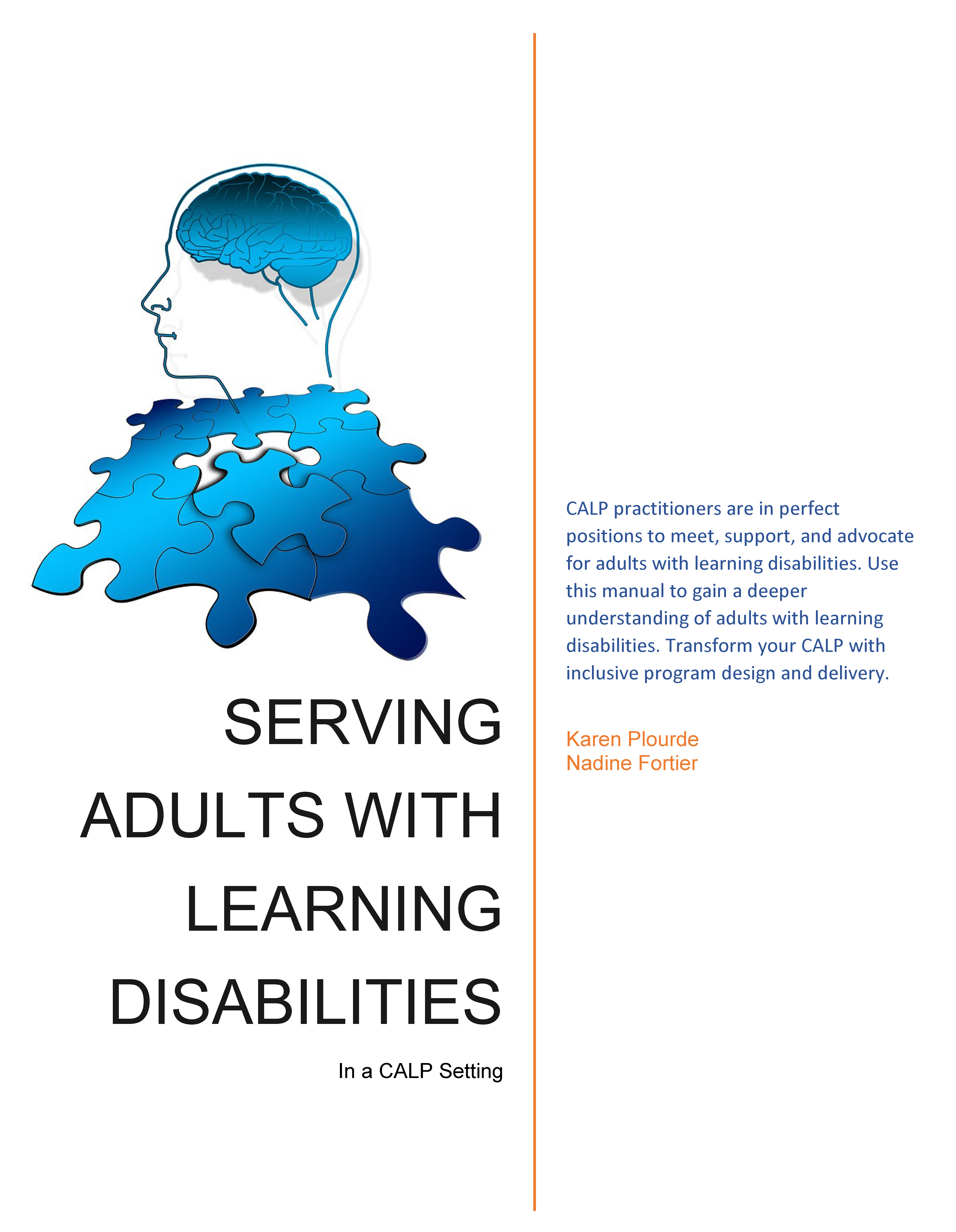 Cover page Serving Adults with LD Guide